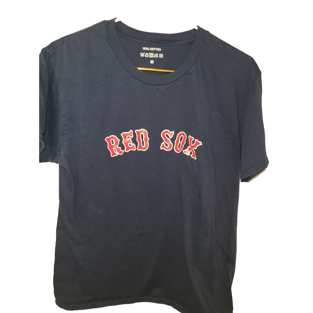 Boston Red Sox T Shirt Genuine Baseball Merchandise Navy‎ Blue Size Med